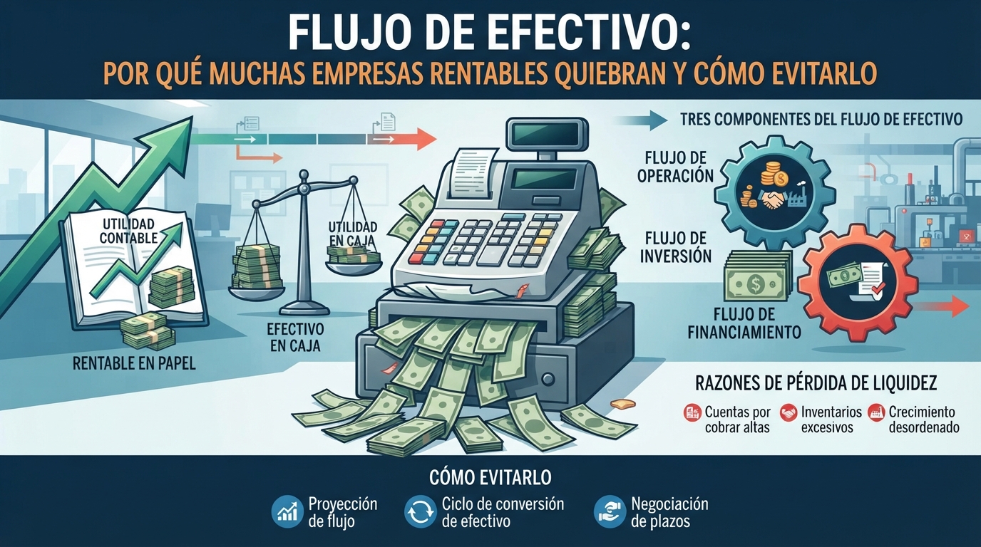 flujo de efectivo por qué muchas empresas rentables quebran y cómo evitarlo