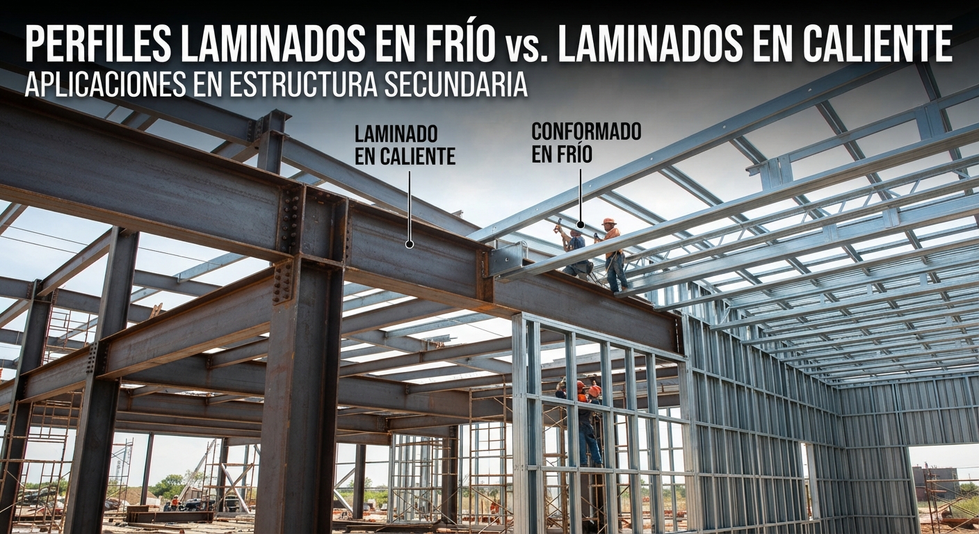 perfiles laminados en frío (cold formed) vs. laminados en caliente aplicaciones en estructura secundaria